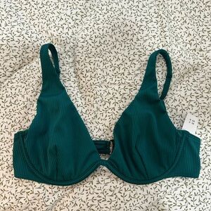 Holister ribbed bathing suit top NWT